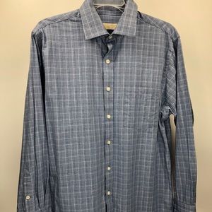 Michael Kors Blue Dress Shirt Button Down Men’s
